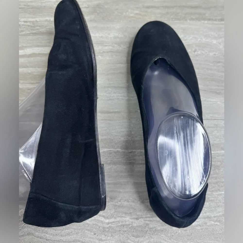Eileen Fisher Una Hidden Wedge Suede Ballet Loafers Womens Size 7.5